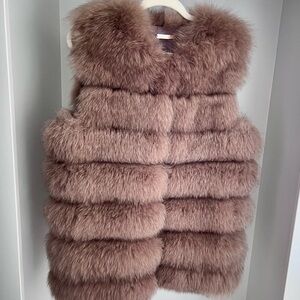 La Fiorentina real fur Medium vest